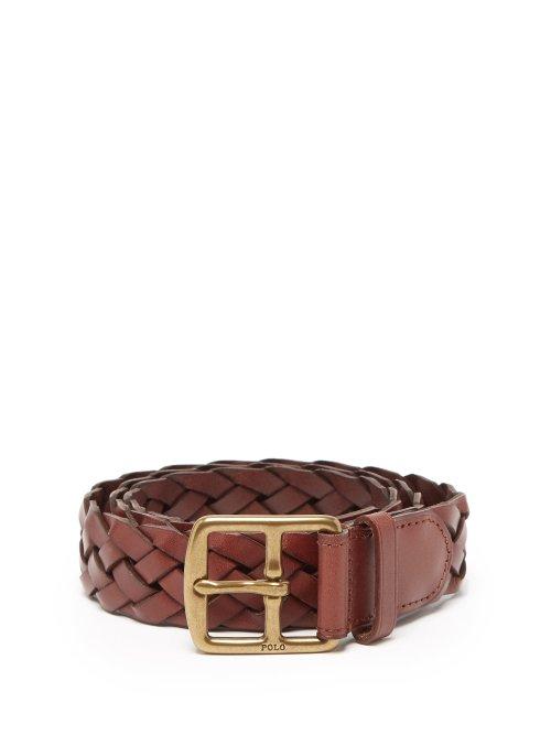 Matchesfashion.com Polo Ralph Lauren - Elvtd Braided Leather Belt - Mens - Brown