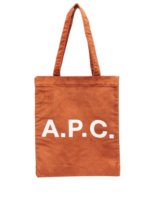 Matchesfashion.com A.p.c. - Diane Logo Cotton-blend Corduroy Tote - Womens - Tan