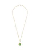 Matchesfashion.com Wilhelmina Garcia - Gold-vermeil Clover Pendant Necklace - Womens - Green Gold