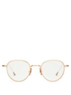 Matchesfashion.com Lunetterie Generale - Round Mirrored Sunglasses - Mens - Rose Gold