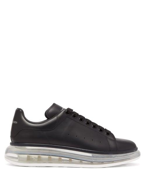 Matchesfashion.com Alexander Mcqueen - Raised Bubble-sole Leather Trainers - Mens - Black