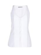 Matchesfashion.com Balenciaga - Bib Front Sleeveless Top - Womens - White