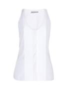 Matchesfashion.com Balenciaga - Bib Front Sleeveless Top - Womens - White