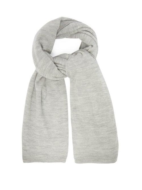 Matchesfashion.com Raey - Superfine Cashmere Scarf - Womens - Charcoal