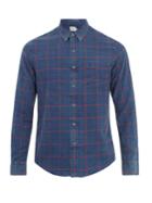 Faherty Ventura Windowpane-plaid Cotton Shirt