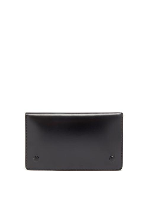 Matchesfashion.com Maison Margiela - Smooth-leather Wristlet Pouch - Mens - Black
