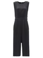 Matchesfashion.com Pleats Please Issey Miyake - Technical-pleated Cropped Jumpsuit - Womens - Black