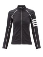 Matchesfashion.com Thom Browne - Four Bar Compressive-shell Track Jacket - Womens - Dark Grey