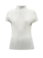Ladies Rtw Pleats Please Issey Miyake - Bouquet Colors Technical-pleated Top - Womens - White