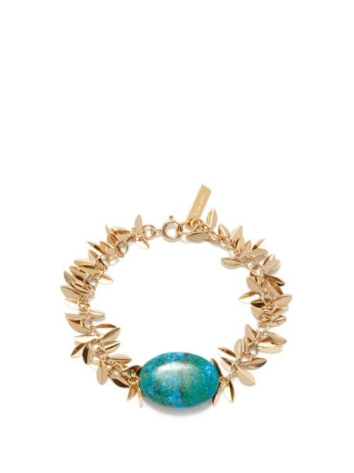 Isabel Marant - Amazon Stone Bracelet - Womens - Green Gold