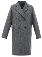 Matchesfashion.com Weekend Max Mara - Stiria Coat - Womens - Navy White