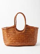 Dragon Diffusion - Nantucket Woven-leather Basket Bag - Womens - Tan