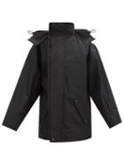 Matchesfashion.com Balenciaga - High-neck Zipped Hooded Coat - Mens - Black