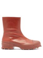 Matchesfashion.com Camperlab - Traktori Zipped Leather And Rubber Ankle Boots - Mens - Brown