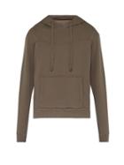 Matchesfashion.com Bottega Veneta - Intrecciato Stitched Hooded Cotton Sweatshirt - Mens - Grey
