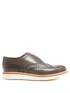 Grenson Stanley Raised-sole Leather Brogues