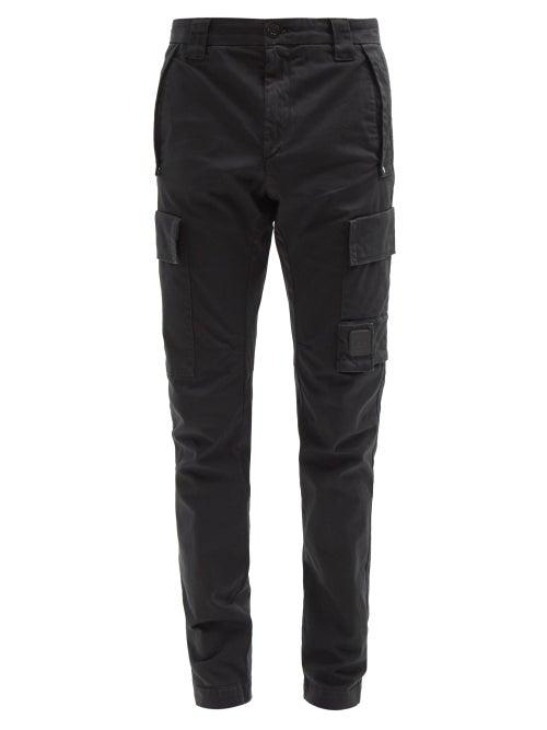 Matchesfashion.com C.p. Company - Metropolis Series Sateen Cargo Trousers - Mens - Black
