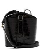 A.p.c. Clara Crocodile-effect Leather Bucket Bag