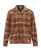 Our Legacy - Heusen Plaid Wool-blend Shirt - Mens - Brown