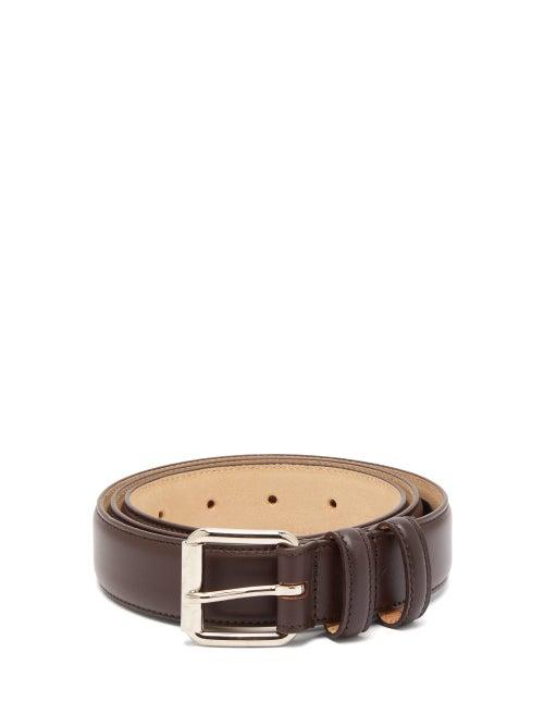 Matchesfashion.com A.p.c. - Paris Leather Belt - Mens - Burgundy