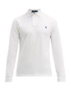 Matchesfashion.com Polo Ralph Lauren - Long Sleeve Slim Fit Cotton Polo Shirt - Mens - White