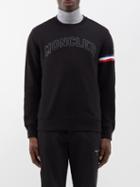 Moncler - Logo-print Cotton-fleece Sweatshirt - Mens - Black