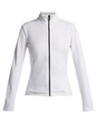 Matchesfashion.com Fendi - Logo Print Zip Through Performance Jacket - Womens - White