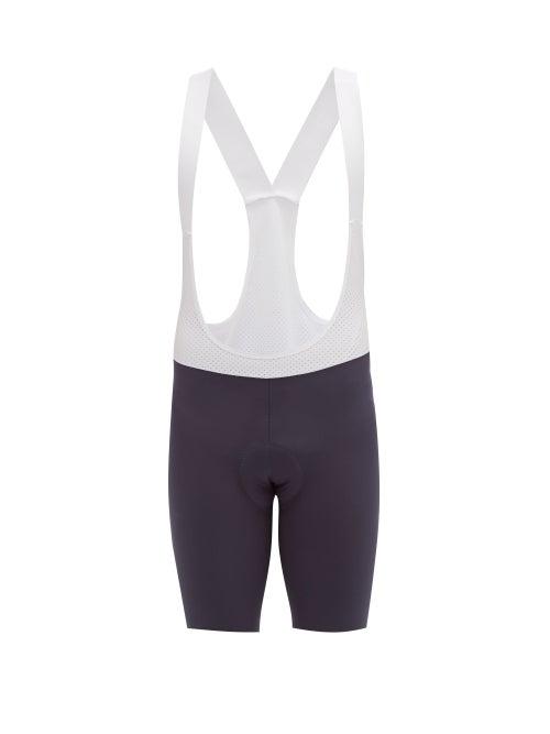 Matchesfashion.com Ashmei - Bi Colour Logo Cycle Bib Shorts - Mens - Navy
