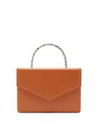 Matchesfashion.com Amina Muaddi - Pernille Envelope-flap Leather Box Bag - Womens - Camel