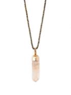 Matchesfashion.com Luis Morais - Gold Crystal Pendant Necklace - Mens - Gold