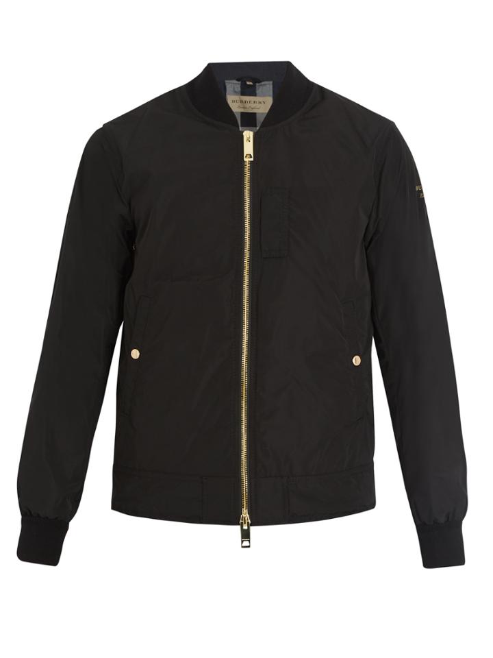 Burberry Logo-embroidered Bomber Jacket