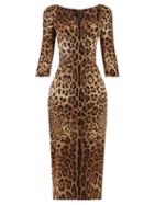 Matchesfashion.com Dolce & Gabbana - Leopard Print Dress - Womens - Leopard