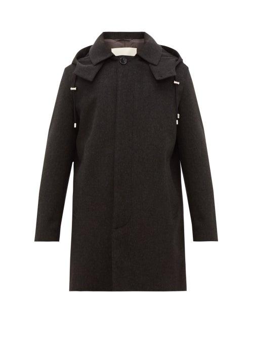 Matchesfashion.com Mackintosh - Detachable Hood Wool Parka - Mens - Black