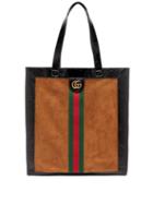 Matchesfashion.com Gucci - Ophidia Suede Large Tote With Leather Trim - Mens - Brown Multi