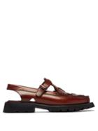 Matchesfashion.com Hereu - Cranc Raised-sole Leather Loafers - Womens - Brown