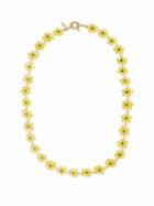 Mens Jewellery Liou - Trini Millefiori Glass & Gold-plated Necklace - Mens - Yellow