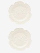 Bordallo Pinheiro - Set Of Two Cabbage Earthenware Charger Plates - Ivory