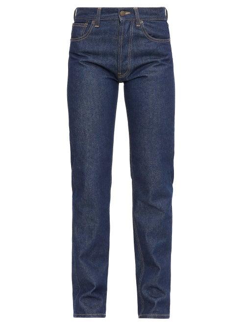 Maison Margiela - High-rise Straight-leg Jeans - Womens - Dark Denim