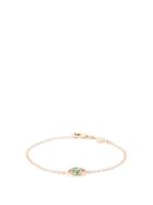 Alison Lou - Evil Eye Diamond & 14kt Gold Bracelet - Womens - Green Gold