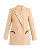 Matchesfashion.com Blaz Milano - Kalmar Quilted Terry Towelling Blazer - Womens - Light Pink