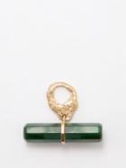 Pascale Monvoisin - Iman Diamond, Malachite & 9kt Gold Charm - Womens - Gold Multi