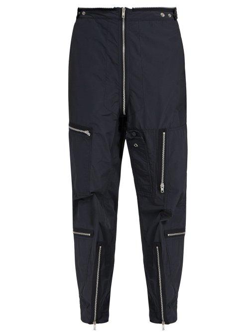 Matchesfashion.com Maison Margiela - Biker Zip Pocket Trousers - Mens - Black