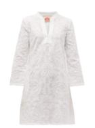 Matchesfashion.com Le Sirenuse, Positano - Annalisa Embroidered Cotton Poplin Kaftan - Womens - White