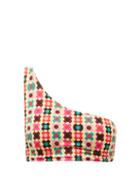 Matchesfashion.com La Doublej - Geometric-print One-shoulder Bikini Top - Womens - Multi