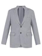 Matchesfashion.com Dunhill - Single Breasted Wool Blend Blazer - Mens - Blue