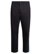 Raf Simons Contrast-panel Wide-leg Jeans