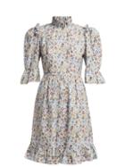 Matchesfashion.com Batsheva - Western Print Cotton Midi Dress - Womens - White Multi