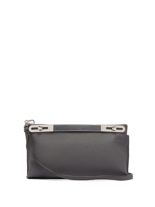 Matchesfashion.com Loewe - Missy Leather Cross Body Bag - Womens - Dark Grey
