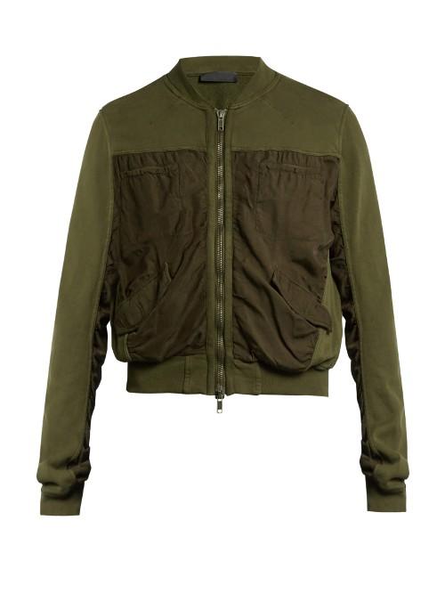 Haider Ackermann Perth Cropped Cotton Bomber Jacket