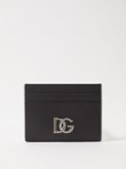 Dolce & Gabbana - Dg-plaque Leather Cardholder - Mens - Black